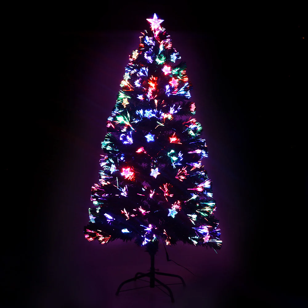 4FT / 1.2M Fibre Optic Christmas Tree – 150 Tips – Pre-lit Multi-Colour Fibre Optic Lights - Image 3