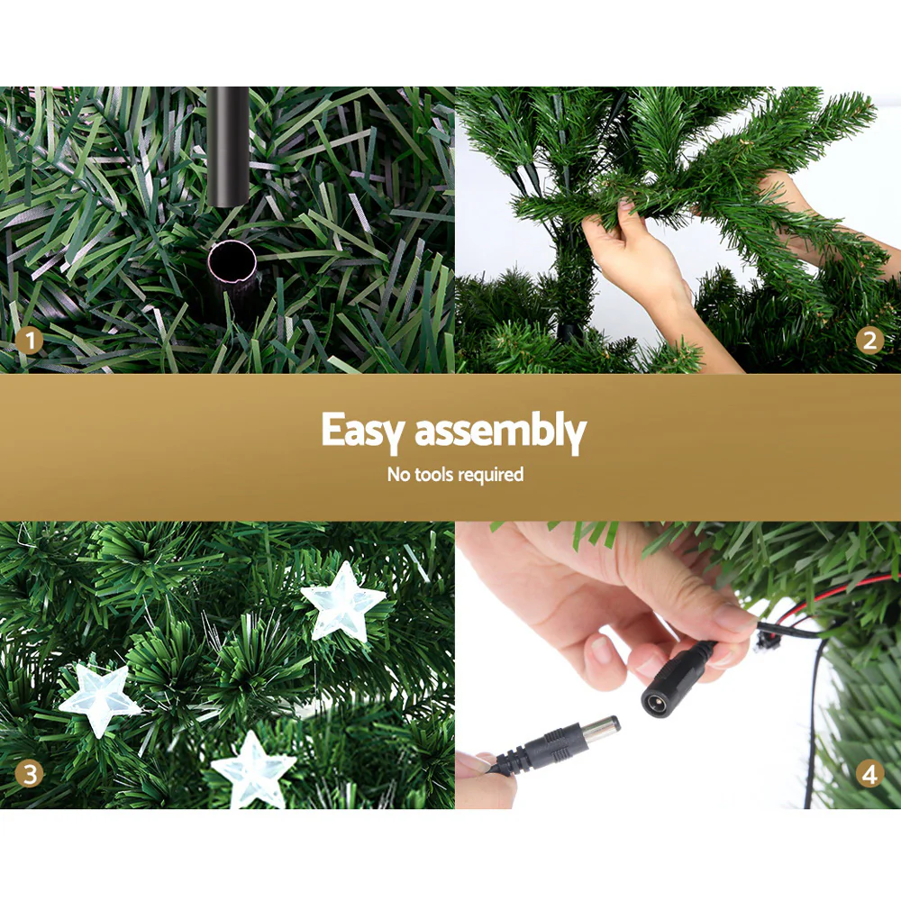4FT / 1.2M Fibre Optic Christmas Tree – 150 Tips – Pre-lit Multi-Colour Fibre Optic Lights - Image 5