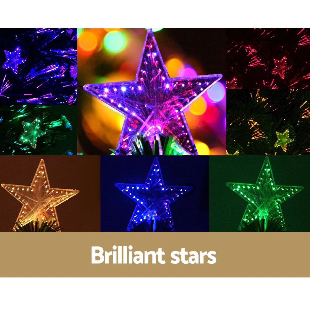 4FT / 1.2M Fibre Optic Christmas Tree – 150 Tips – Pre-lit Multi-Colour Fibre Optic Lights - Image 6