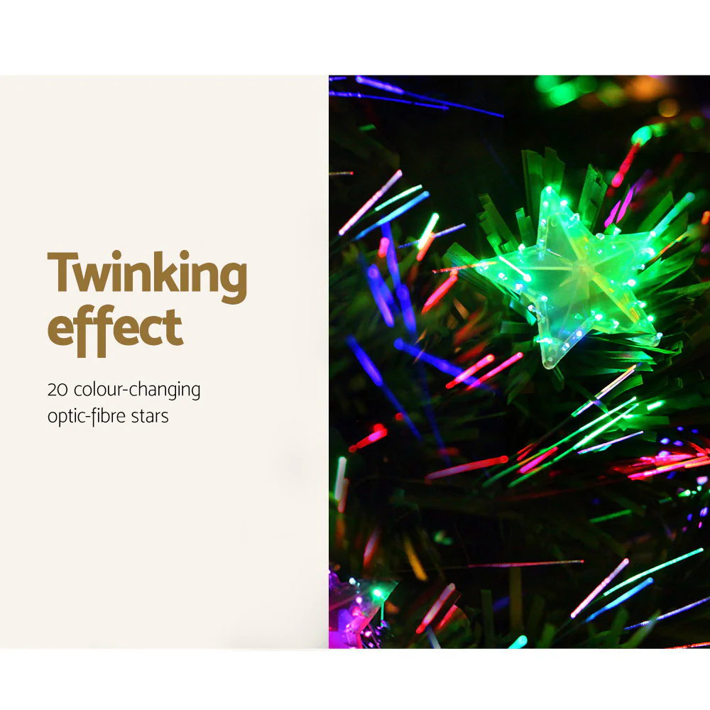 4FT / 1.2M Fibre Optic Christmas Tree – 150 Tips – Pre-lit Multi-Colour Fibre Optic Lights - Image 7
