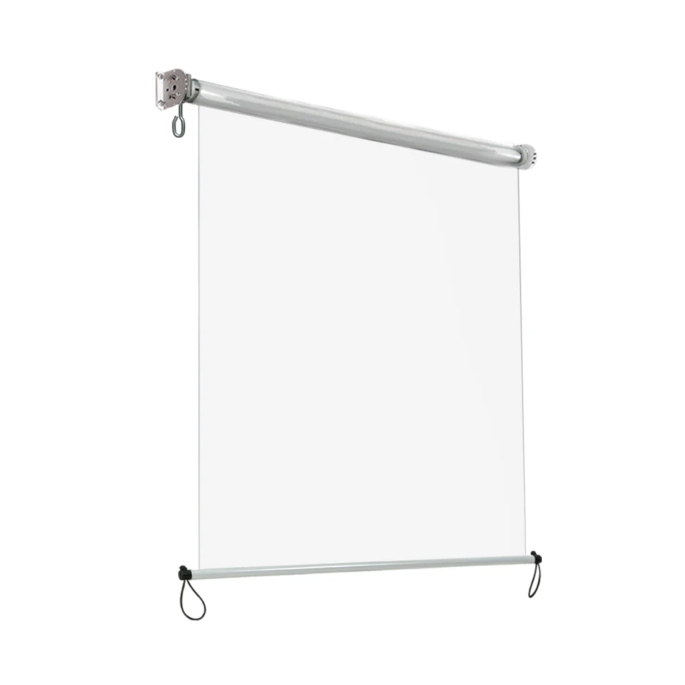 1.2X2.4M Outdoor Blinds Clear Roll Down Awning Retractable Outdoor Blinds Water Wind Proof Transparent