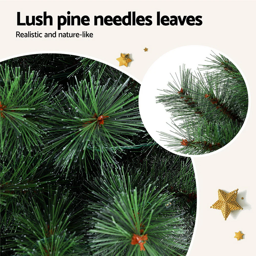 1.5M + 1M LED Palm Christmas Tree Set – 2-in-1 Festive Décor - Image 7