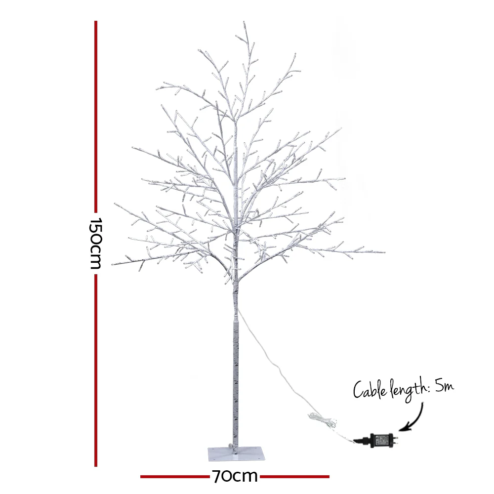 5FT / 1.5M LED Twig Christmas Tree – Pre-lit 304 Warm White LED Lights - Image 3