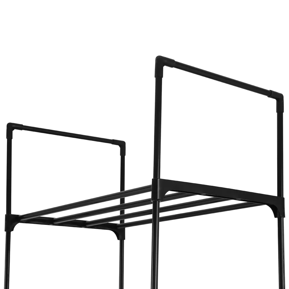 10-Tier Shoe Rack – Black (Holds Up to 20 Pairs) - Image 4