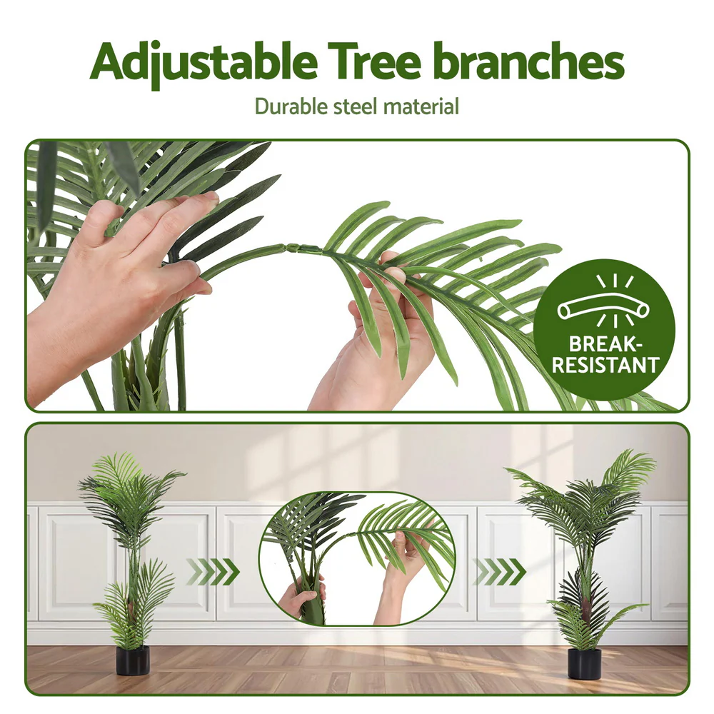 100cm Artificial Palm Tree Faux Trees Indoor Decor Artificial Plants Lifelike Plant - Image 5