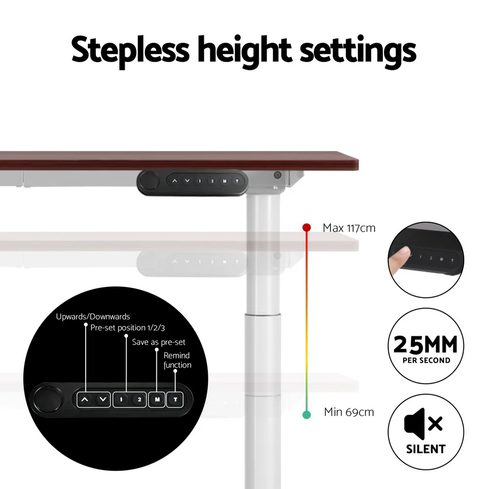 120cm Automatic Standing Desk with 400mm Electric Walking Pad Treadmill - Image 5
