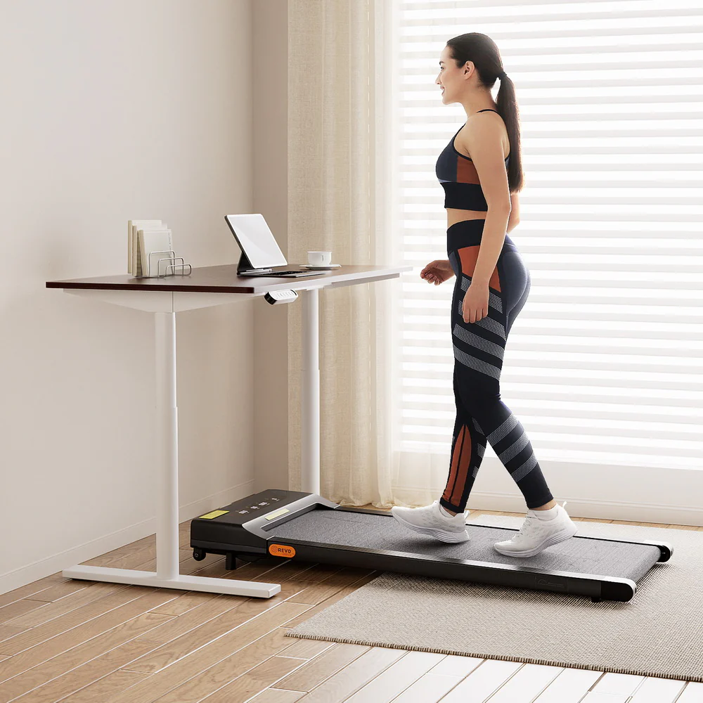 120cm Automatic Standing Desk with 400mm Electric Walking Pad Treadmill - Image 7
