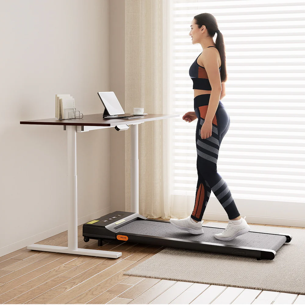 120cm Automatic Standing Desk with 400mm Electric Walking Pad Treadmill - Image 8
