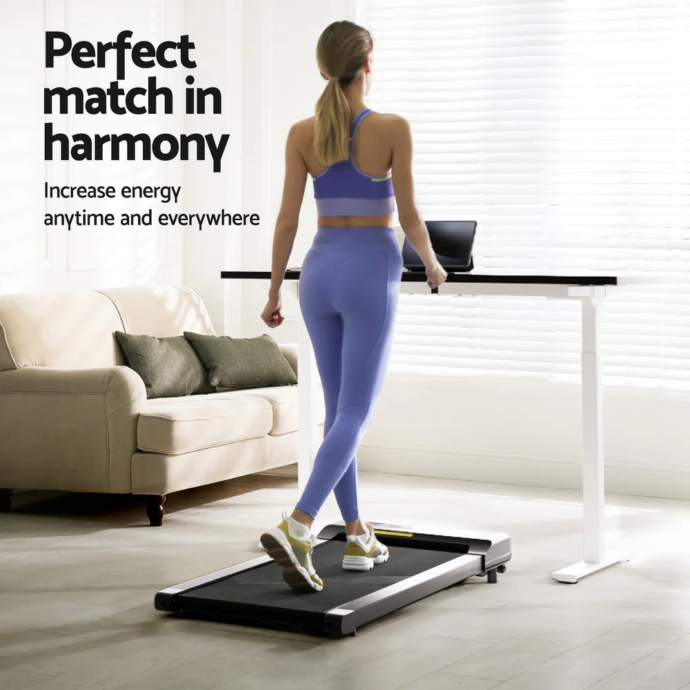 120cm Automatic Standing Desk with 400mm Electric Walking Pad Treadmill - Image 4