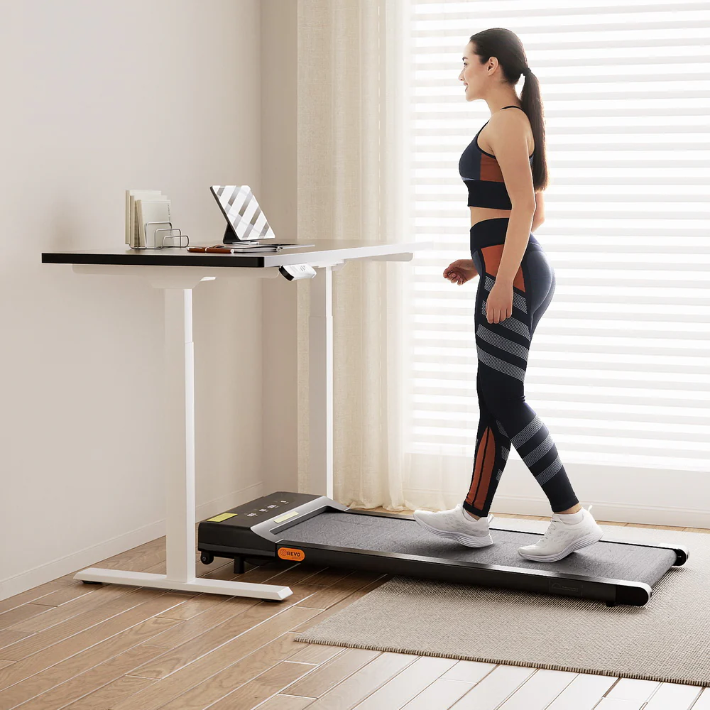 120cm Automatic Standing Desk with 400mm Electric Walking Pad Treadmill - Image 7