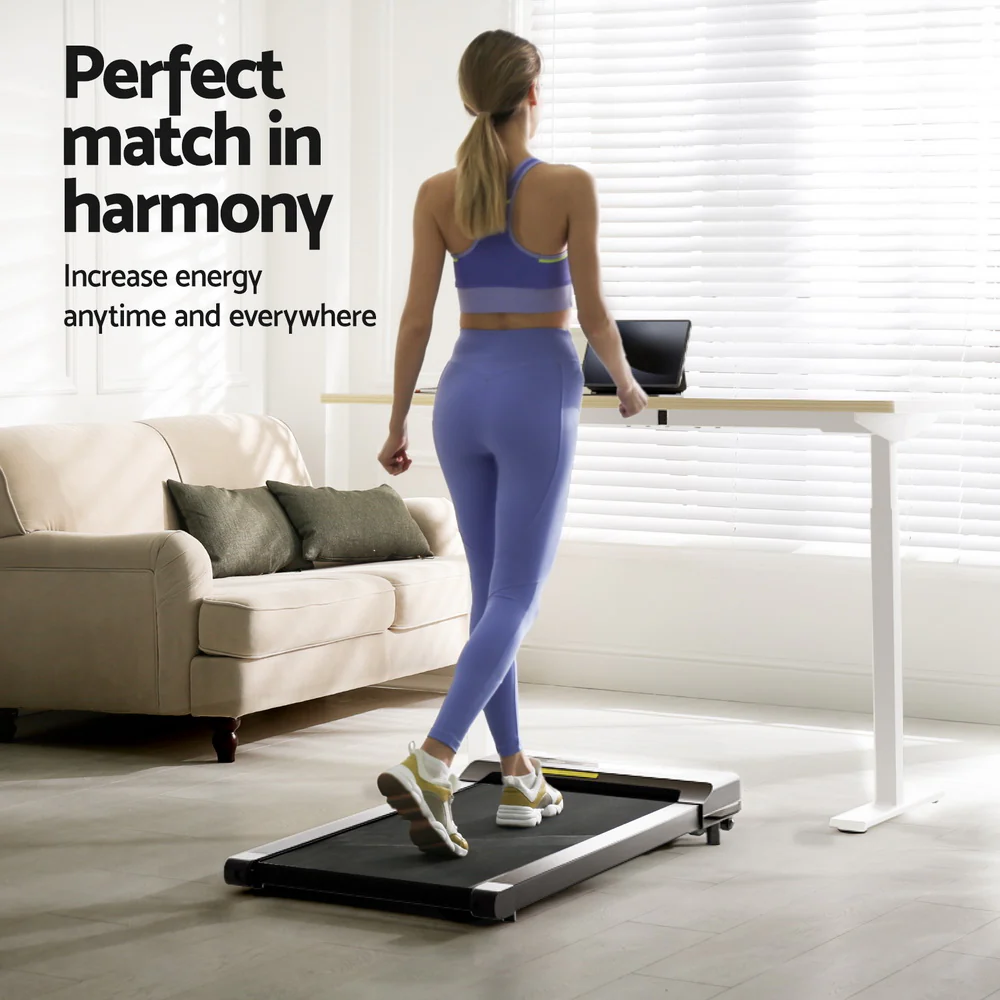 120cm Automatic Standing Desk with 400mm Electric Walking Pad Treadmill - Image 4