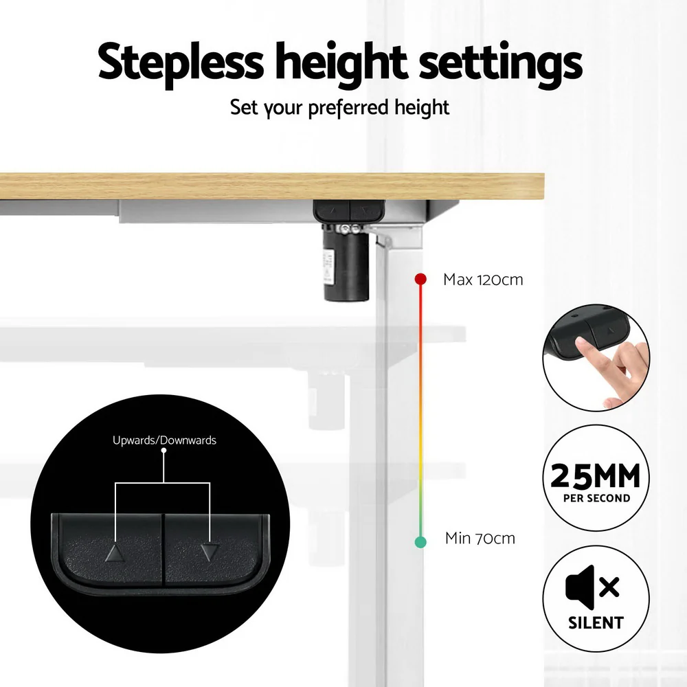 120cm Automatic Standing Desk with 400mm Electric Walking Pad Treadmill - Image 5
