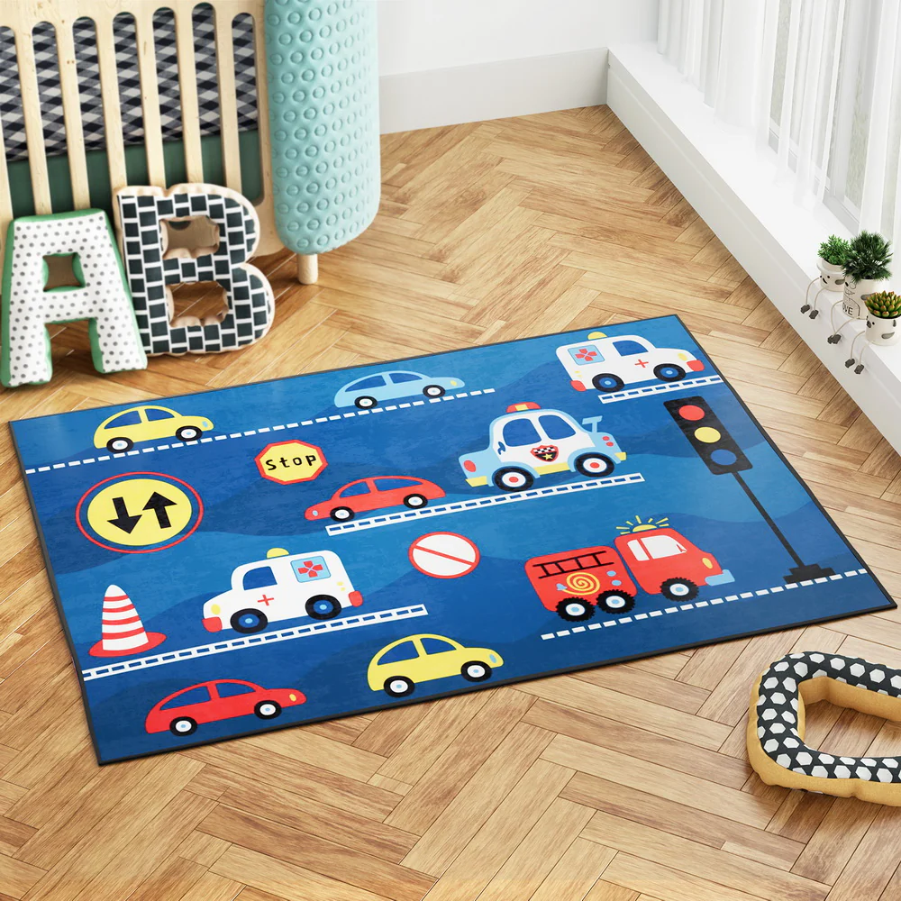 120x160cm Area Rug Washable Mat Large Carpet Soft Short Pile Kids - Image 5