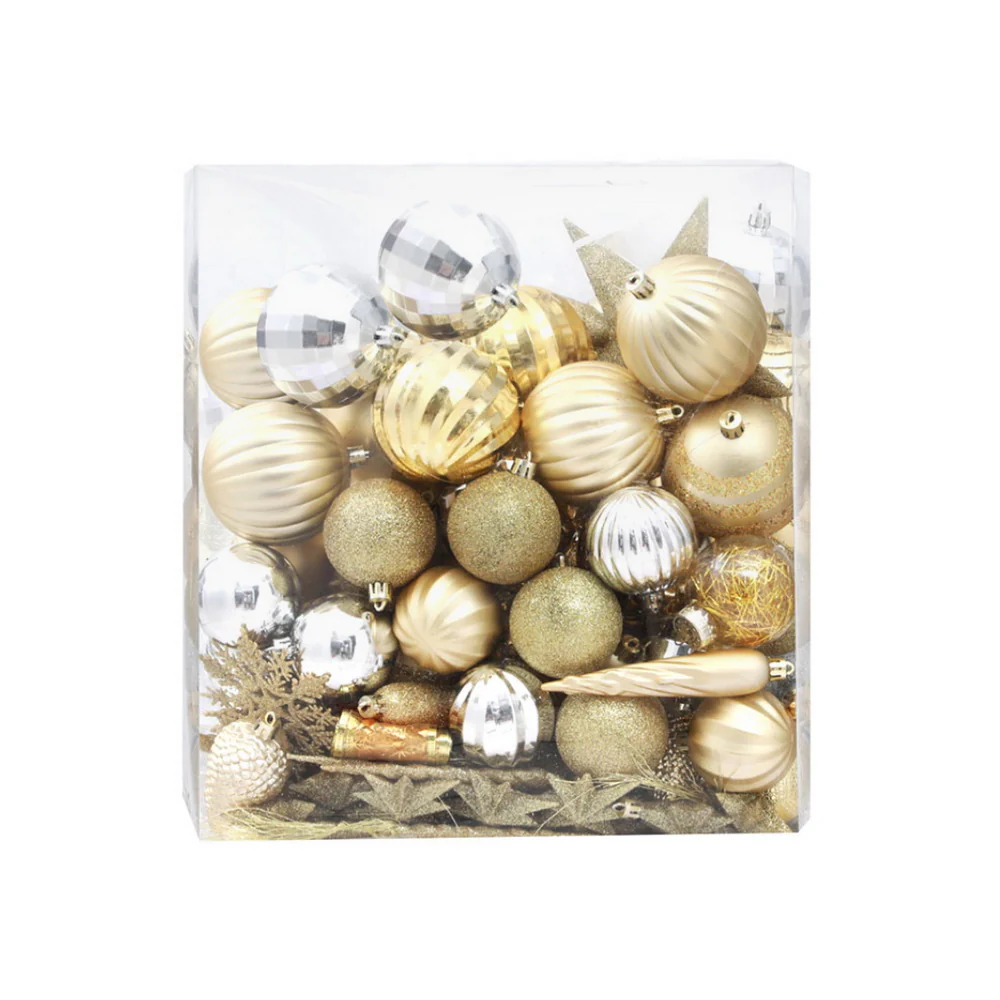 125pcs Christmas Tree Decorations Set Baubles Ornaments Party - Image 3