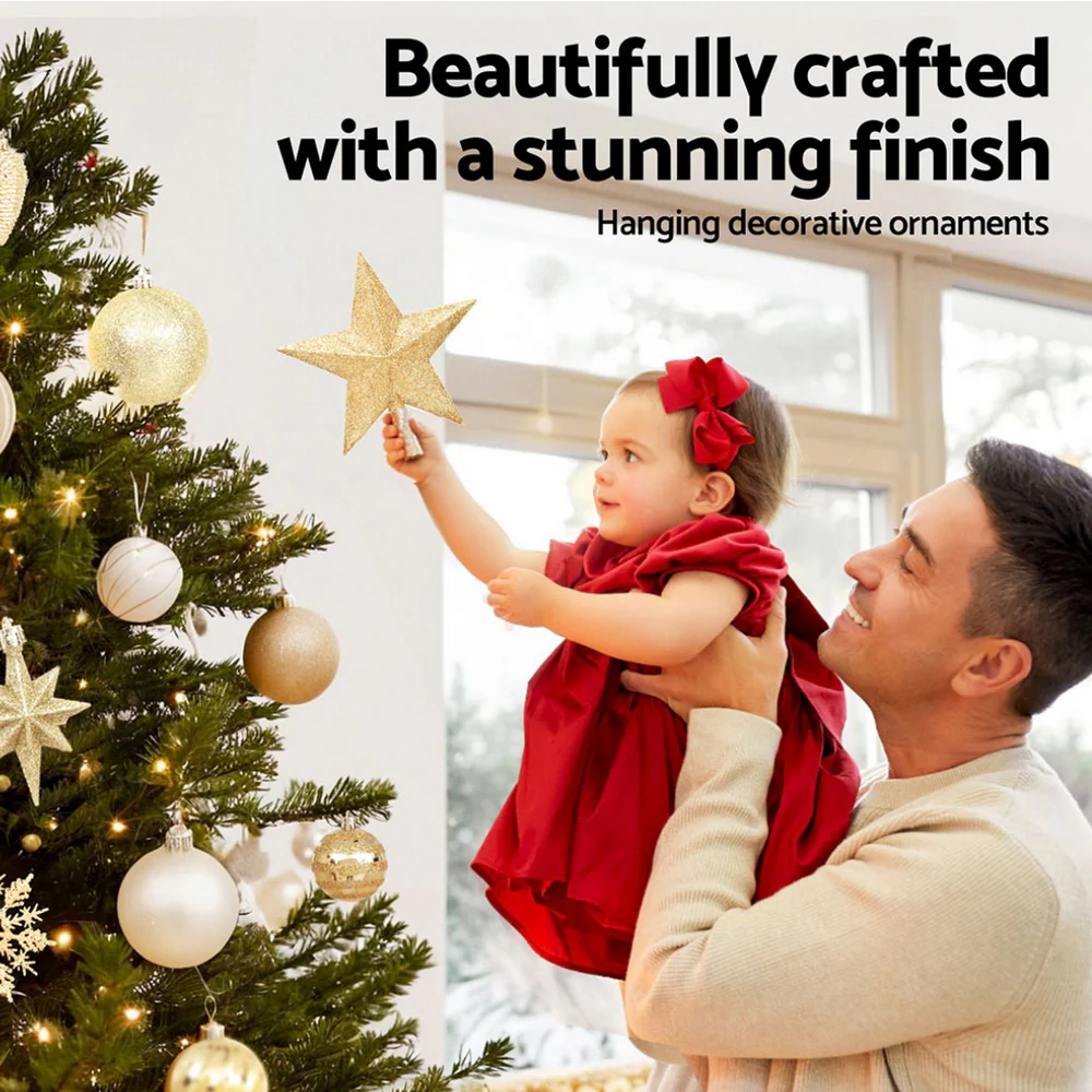 125pcs Christmas Tree Decorations Set Baubles Ornaments Party - Image 5
