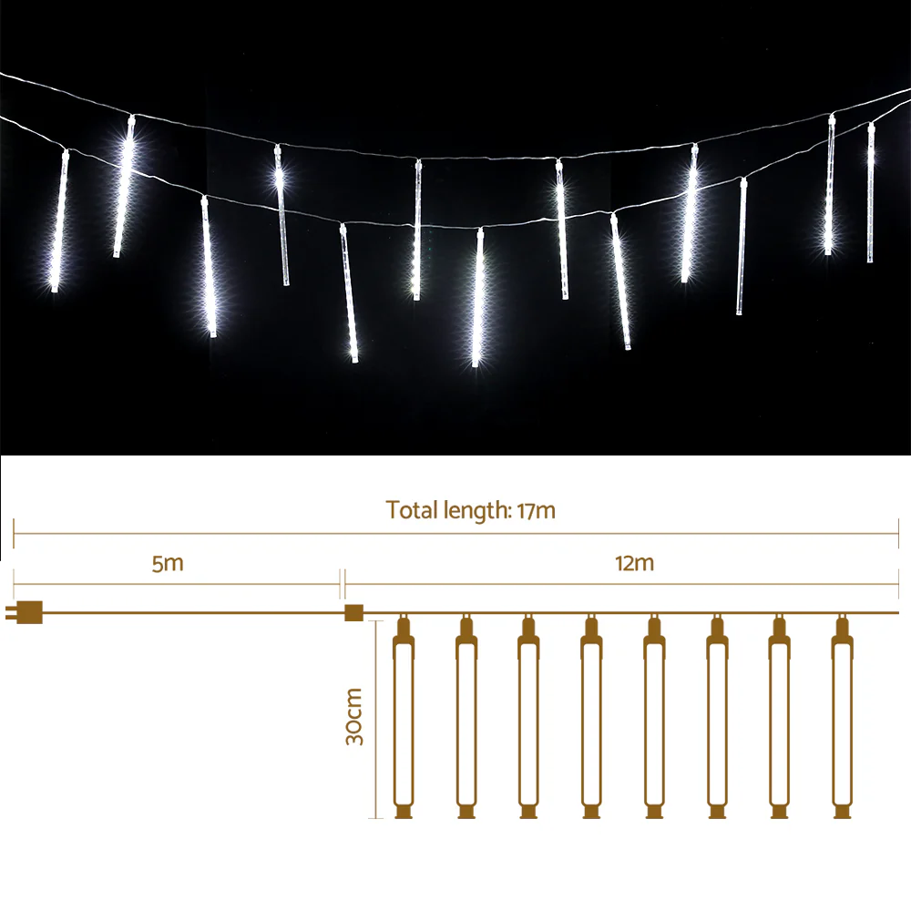 12M Christmas Lights Shower Light 960 LED Falling Metor - Image 2