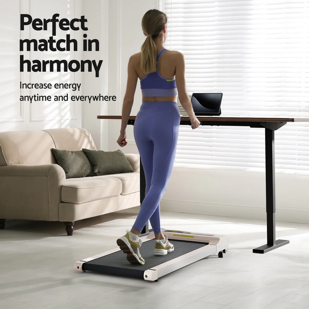 140cm Automatic Standing Desk with 360mm Electric Walking Pad Treadmill - Image 4