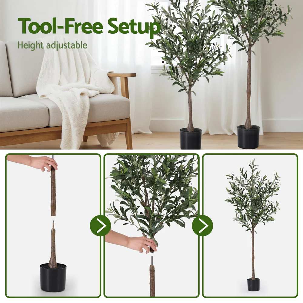 155cm Artificial Olive Tree Faux Trees Indoor Decor Artificial Plants Lifelike Plant - Image 7