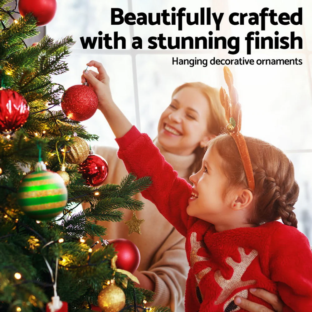 155pcs Christmas Tree Decorations Set Baubles Ornaments Party - Image 5