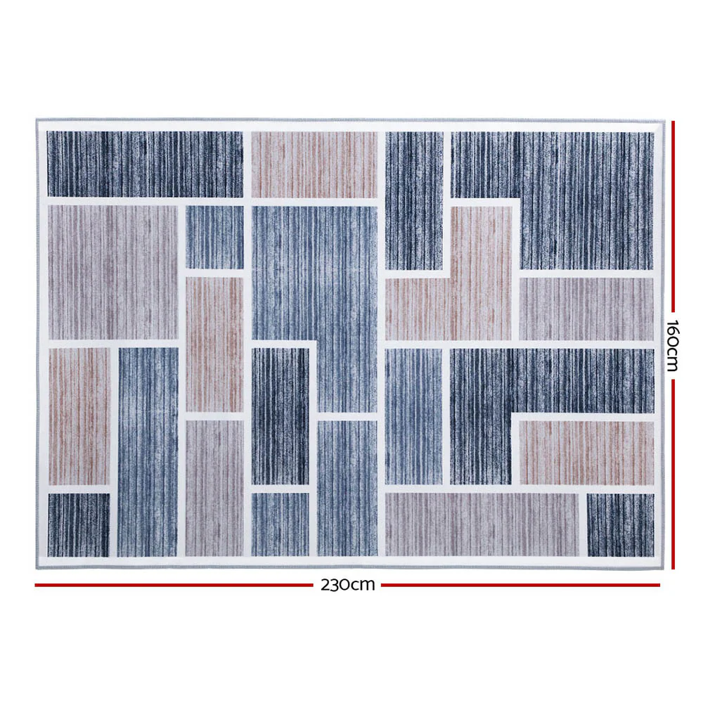 160x230cm Area Rug Large Carpet Soft Short Pile Modern Oblo - Image 2