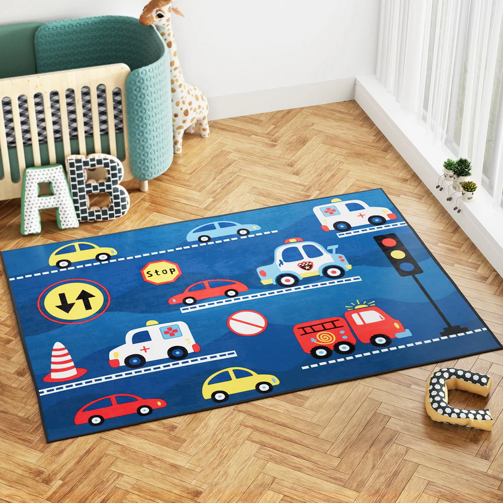 160x230cm Area Rug Washable Mat Large Carpet Soft Short Pile Kids - Image 5