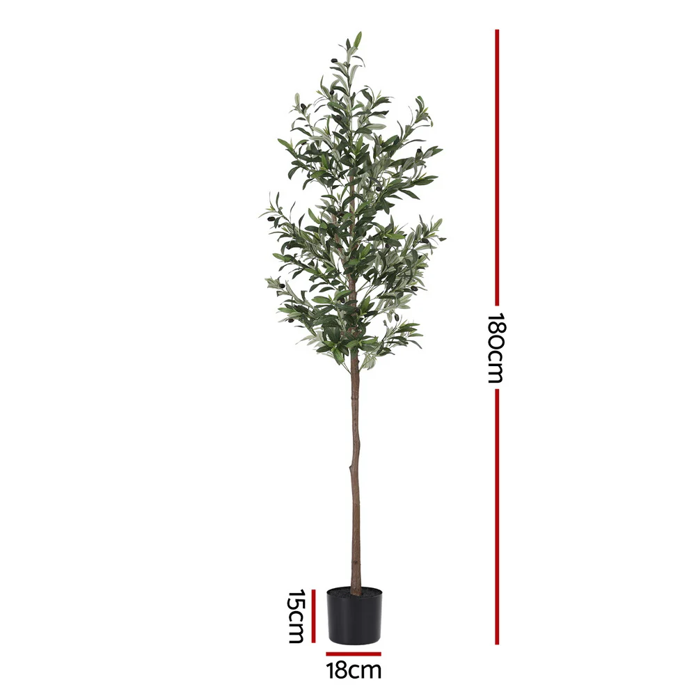 180cm Artificial Olive Tree Faux Trees Indoor Decor Artificial Plants Lifelike Plant 1.8M - Image 3