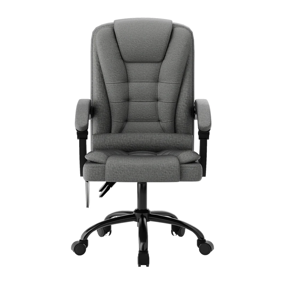 2 Point Massage Office Chair Fabric Grey - Image 3