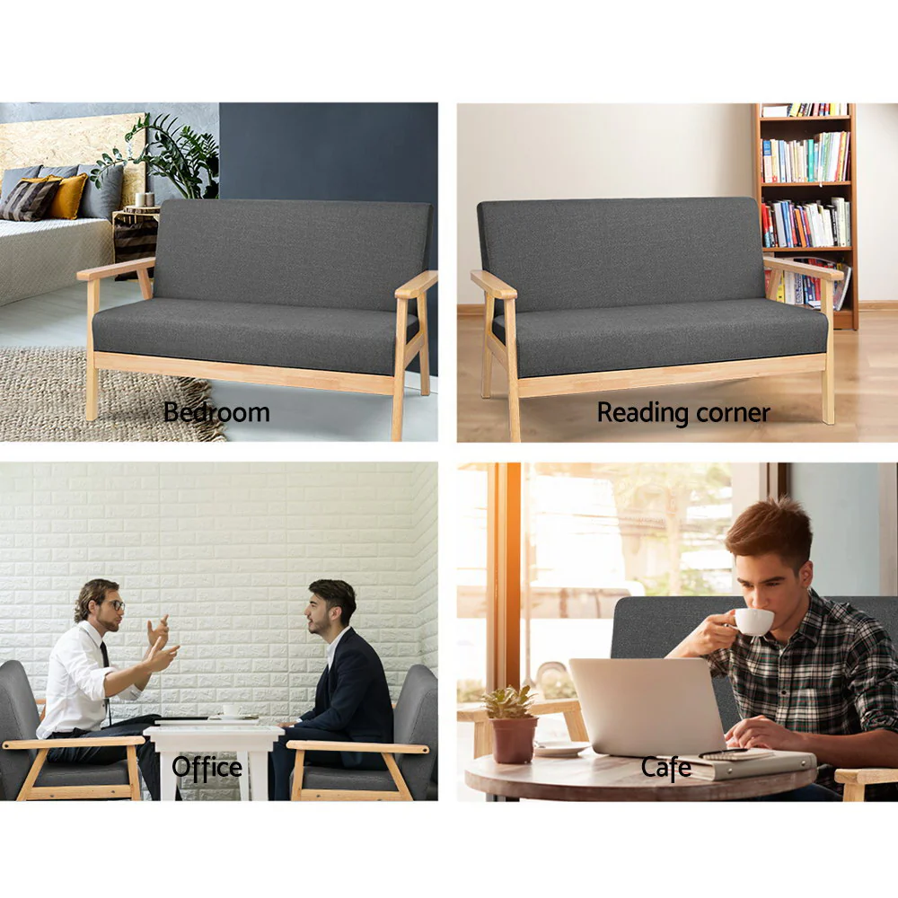 2-Seater Sofa Armchair Skane - Image 5