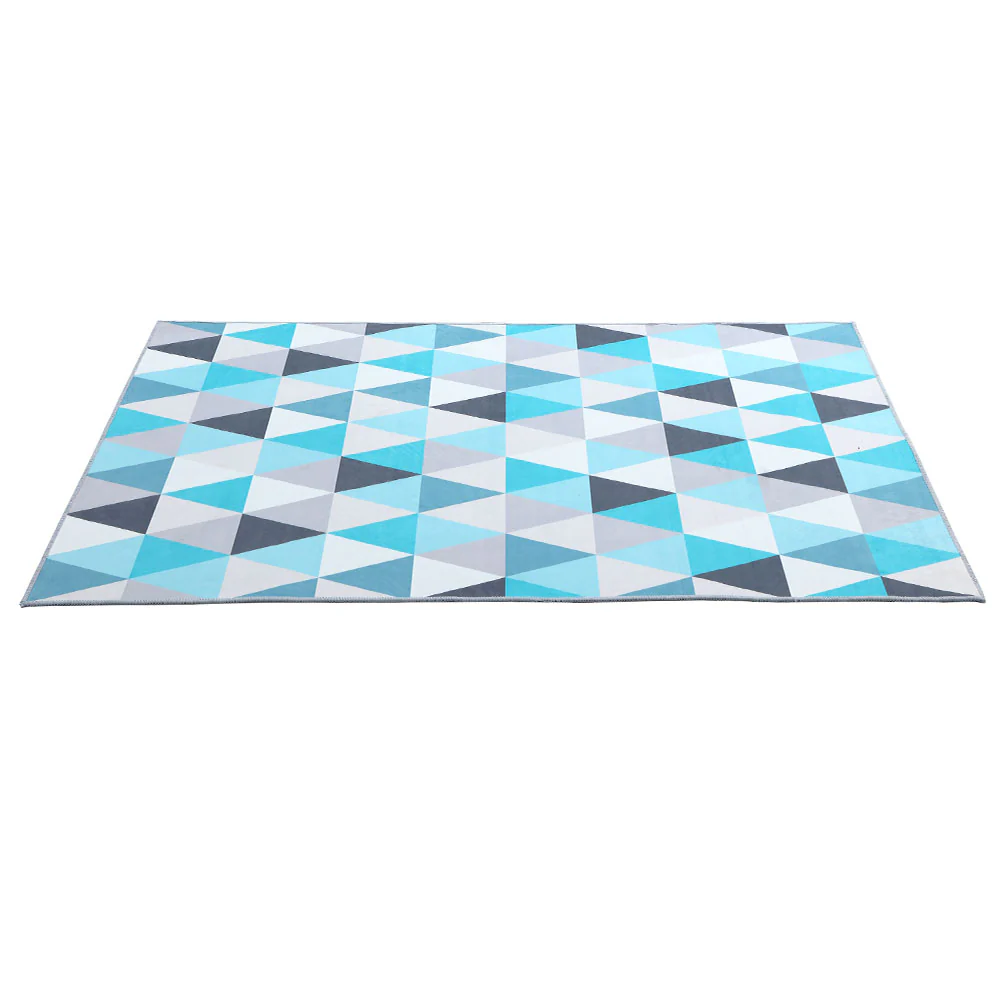 200x290cm Area Rug Large Carpet Soft Short Pile Modern Tria - Image 3