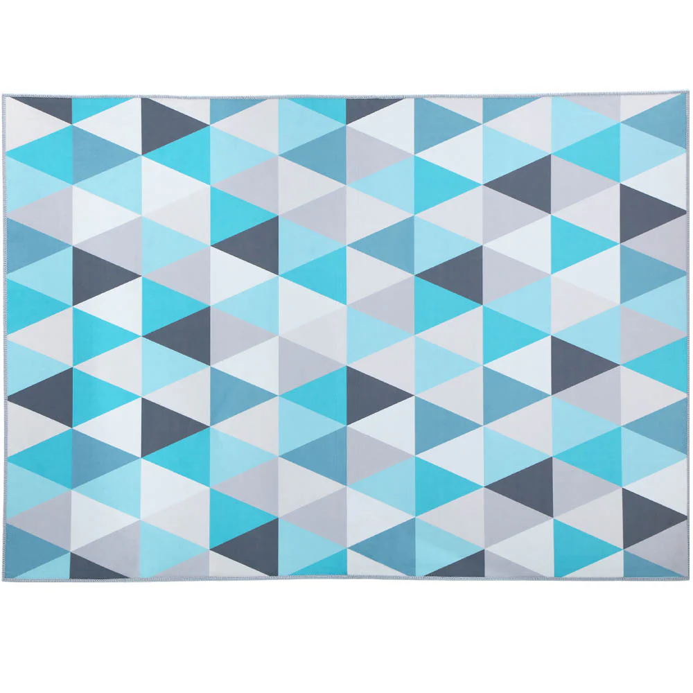 200x290cm Area Rug Large Carpet Soft Short Pile Modern Tria - Image 8