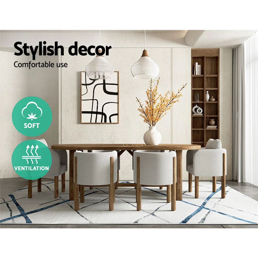 200x290cm Area Rug Washable Mat Large Carpet Soft Short Pile Jaca - Image 4