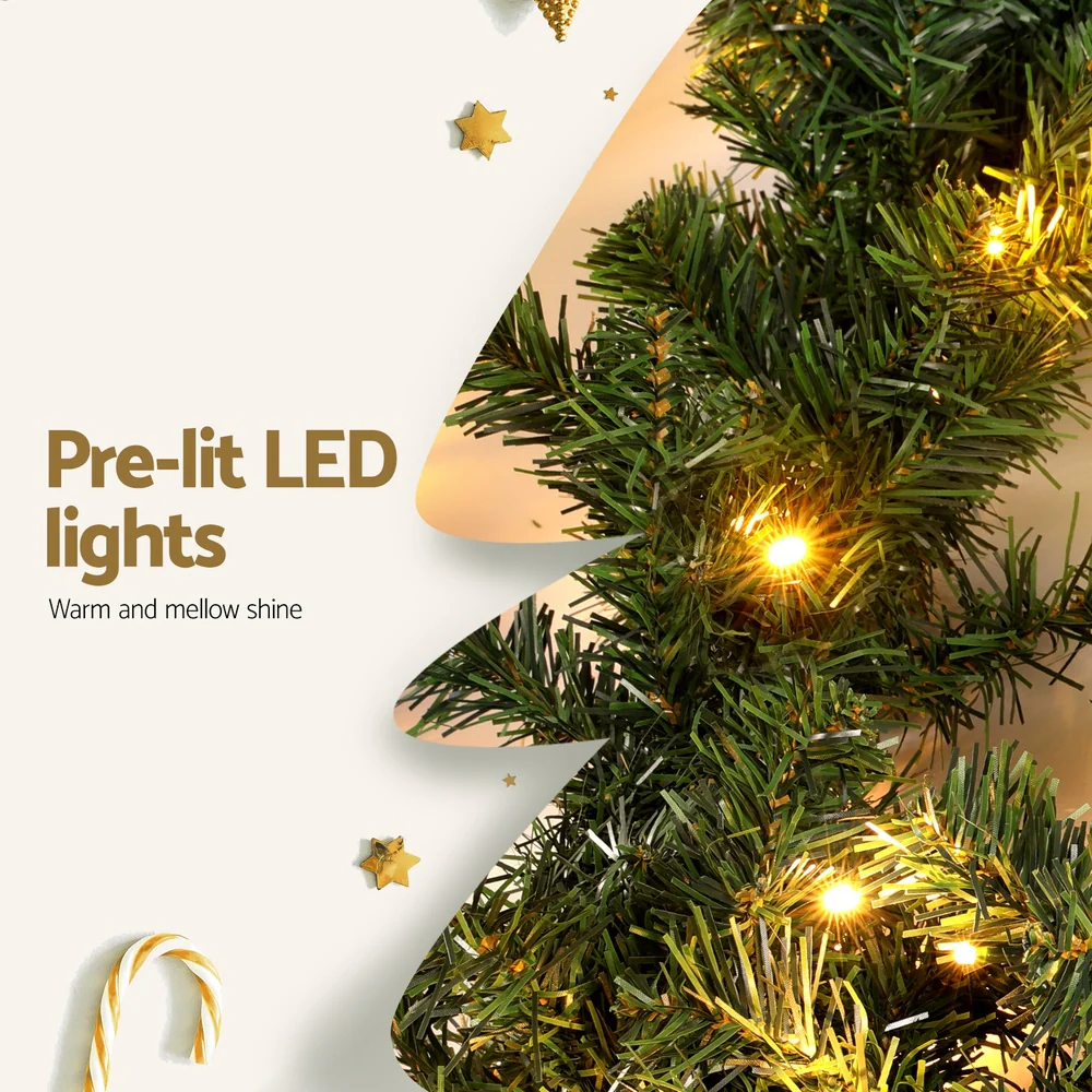 20M Christmas Garland LED Lights Party Xmas Decorations 1400 Tips - Image 6