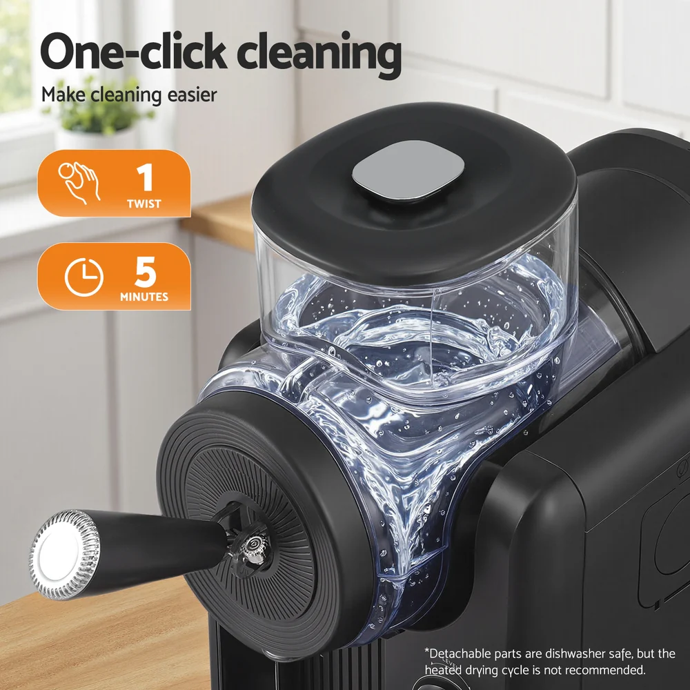 2L Slushie Machine & Ice Cream Maker – Frozen Cocktails, Smoothies & Milkshakes – Black - Image 8