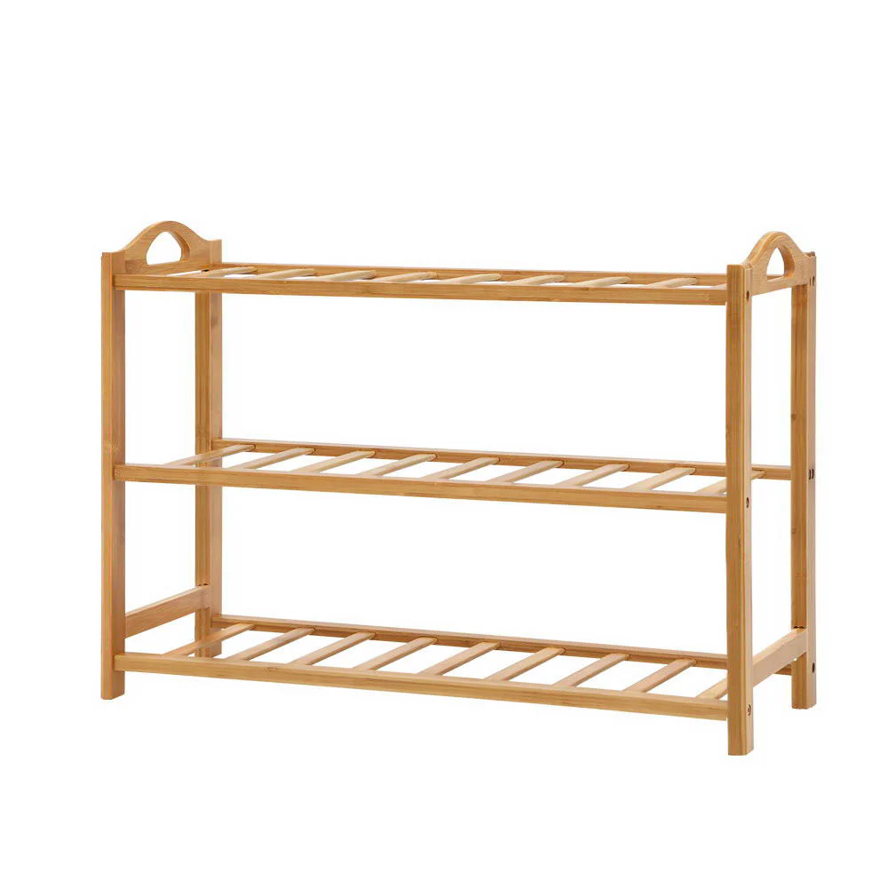 3-Tier Bamboo Shoe Rack – Natural - Image 8
