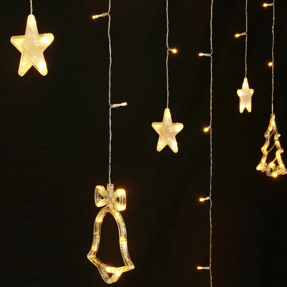 3M Christmas Icicle Lights String Lights 138 LED Warm White - Image 3