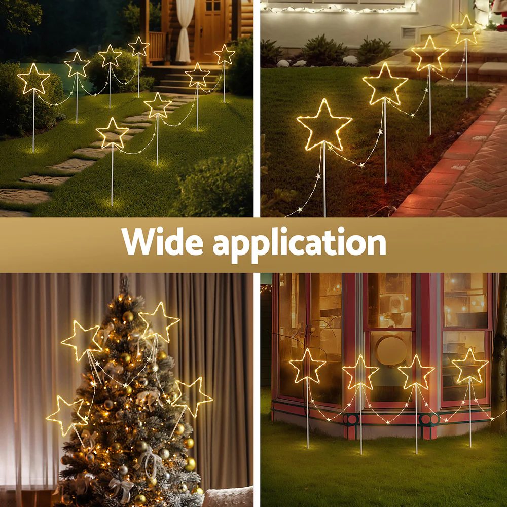 4 PCS Christmas Lights Path Ground Light Garden Decorations 144 LED - Image 5