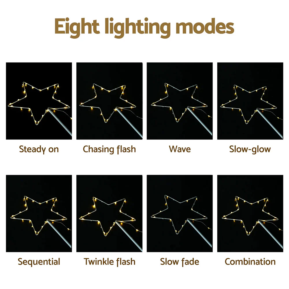 4 PCS Christmas Lights Path Ground Light Garden Decorations 144 LED - Image 6