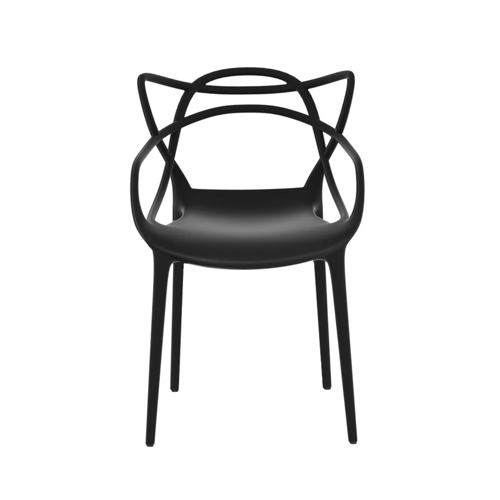 Set of 4 Outdoor Dining Chairs PP Portable Stackable Chair Patio Furniture - Image 3