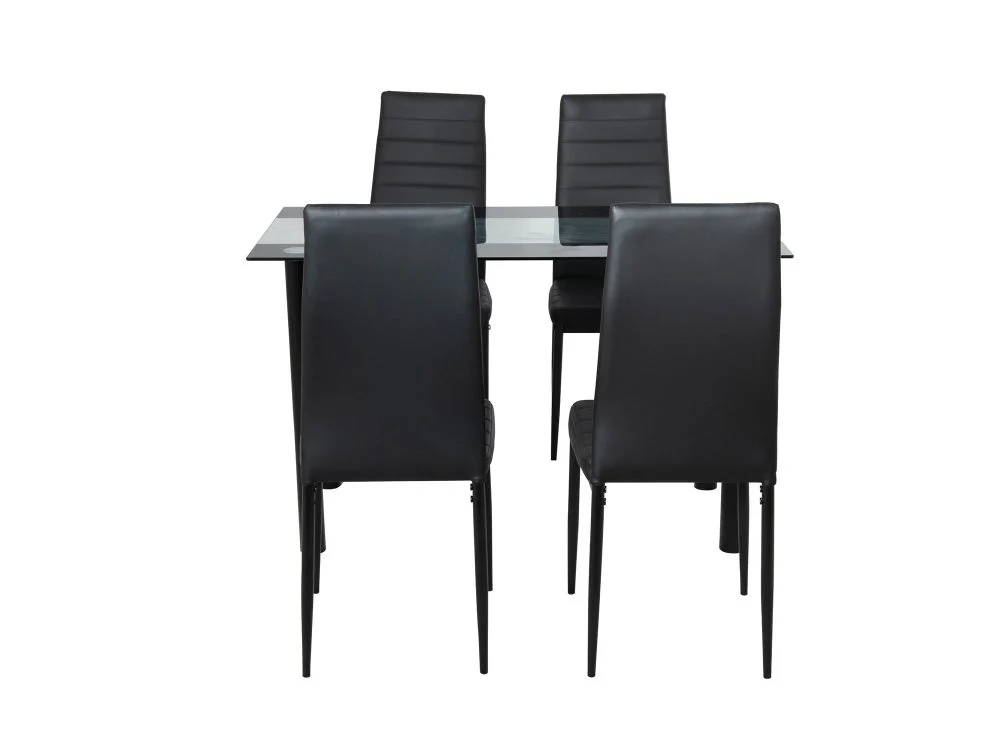 5 Piece Sophia Dining Set - Black - Image 3