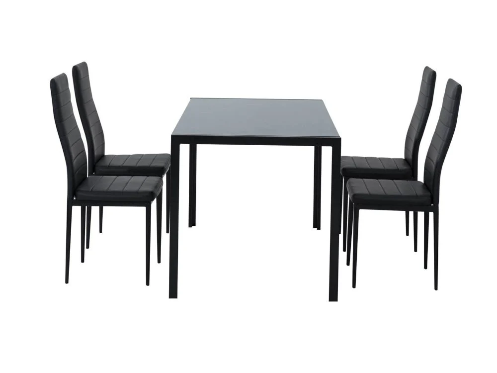 5 Piece Tatiana Dining Set - Black - Image 6