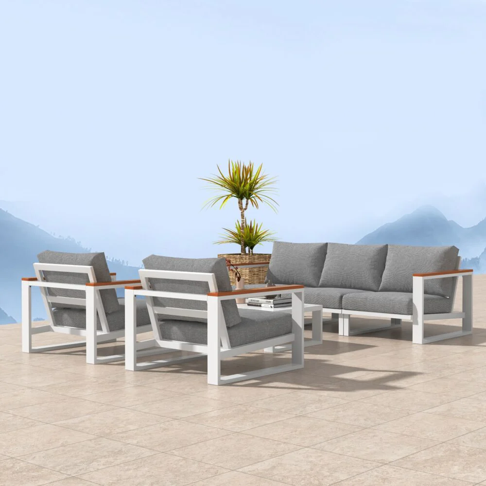 5 Seater Grandeur Lounge Suite – Charcoal Grey - Image 4