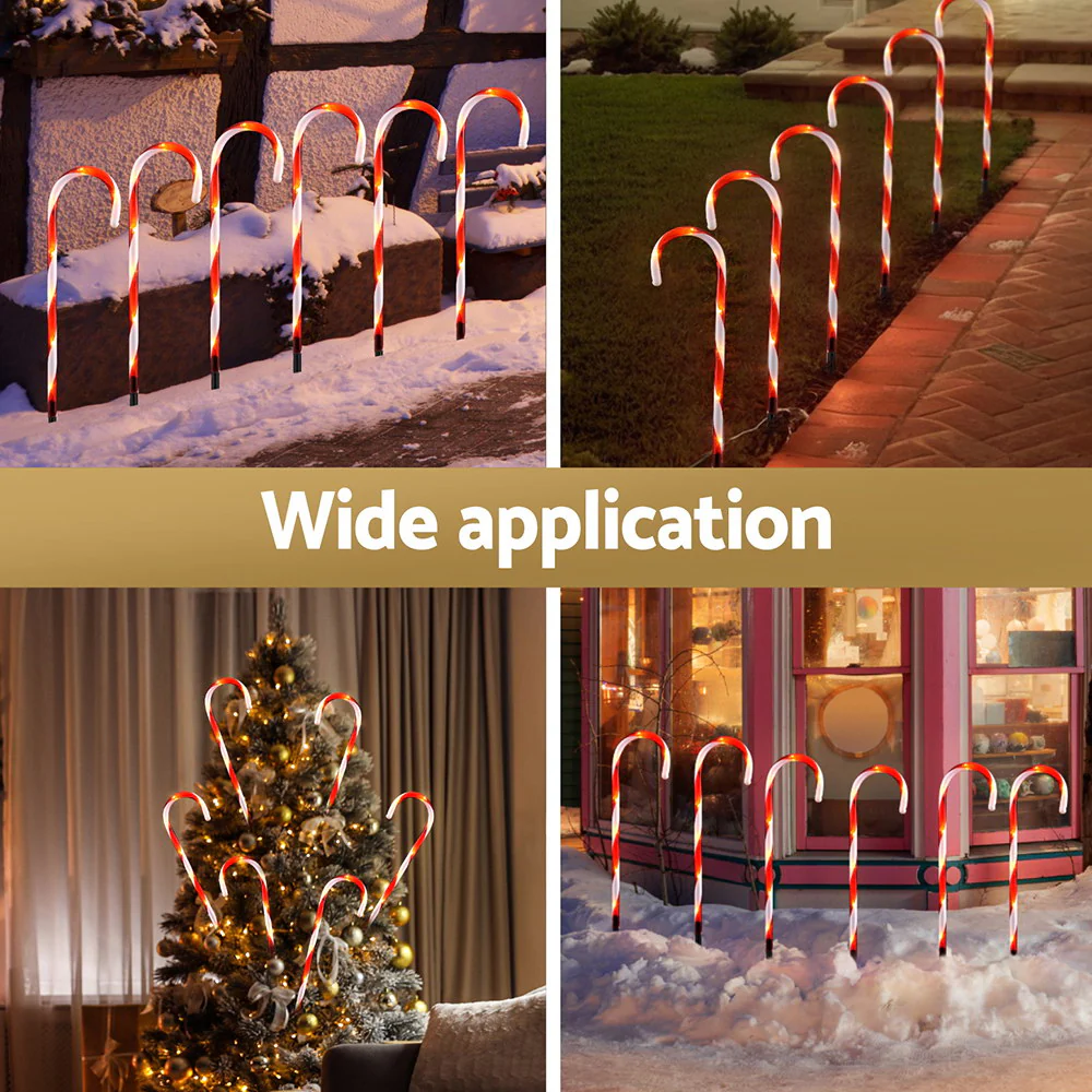 6 PCS Christmas Lights Path Ground Light Garden Decorations 42 LED - Image 5