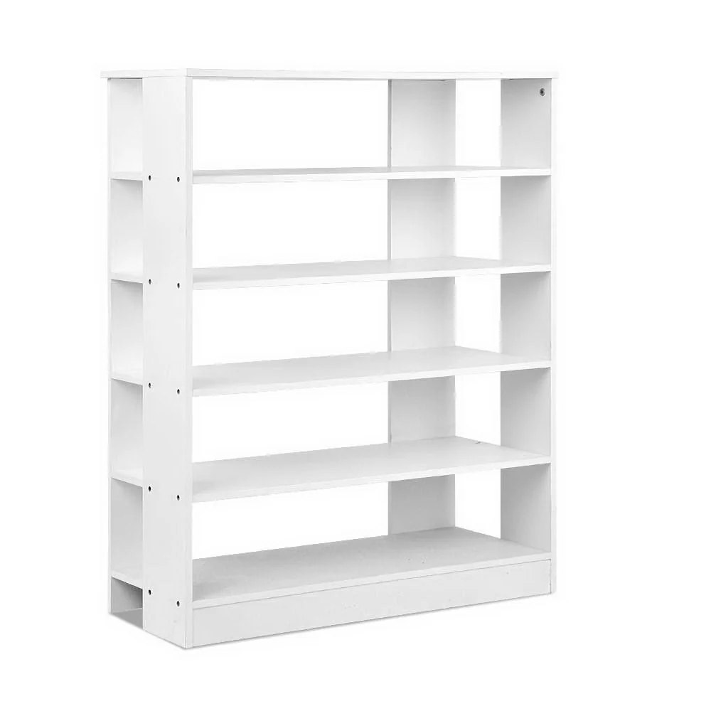 6-Tier Shoe Rack – White (Holds up to 30 Pairs) - Image 2