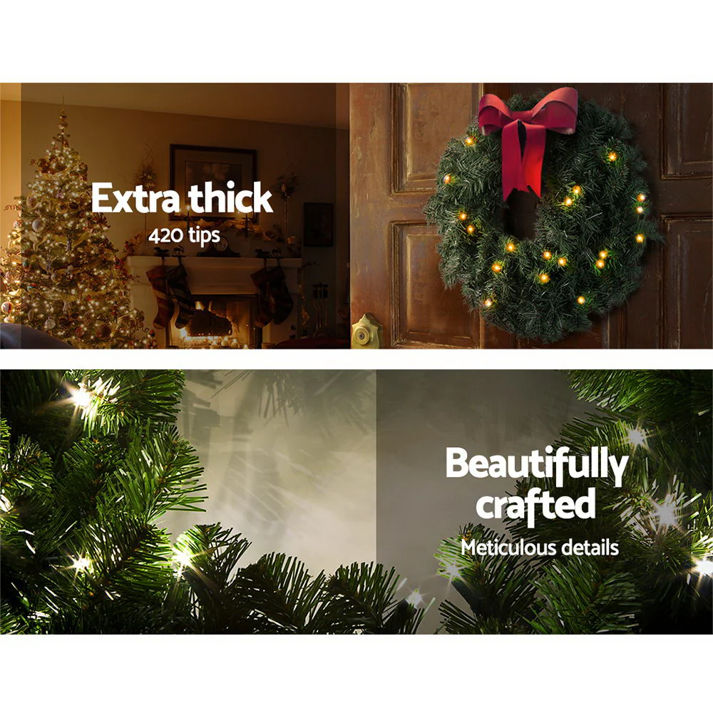 60cm Christmas Wreath Garland – Festive Holiday Décor - Image 7