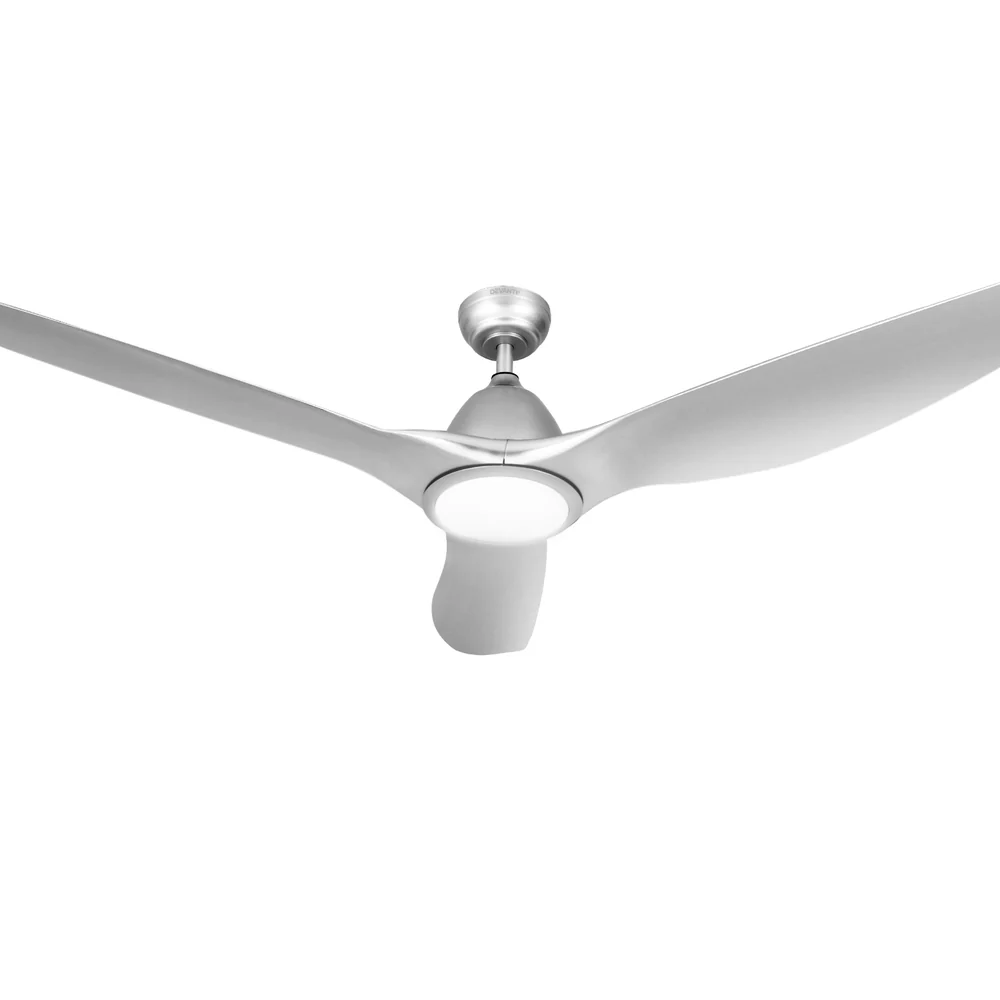 64 Inch Ceiling Fan DC Motor w/Light w/Remote - Silver - Image 7