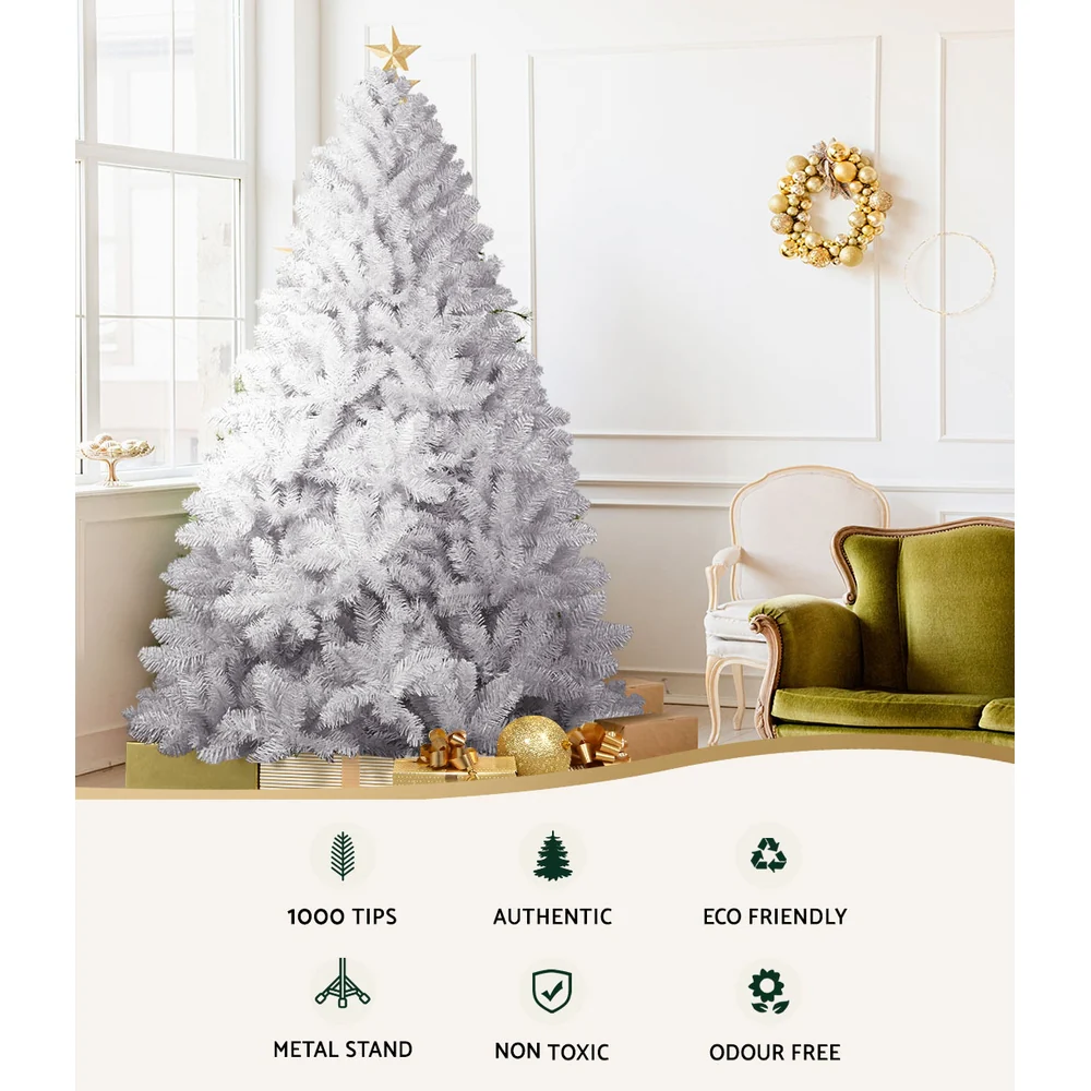 7FT / 2.1M White Christmas Tree – 1000 Tips - Image 4