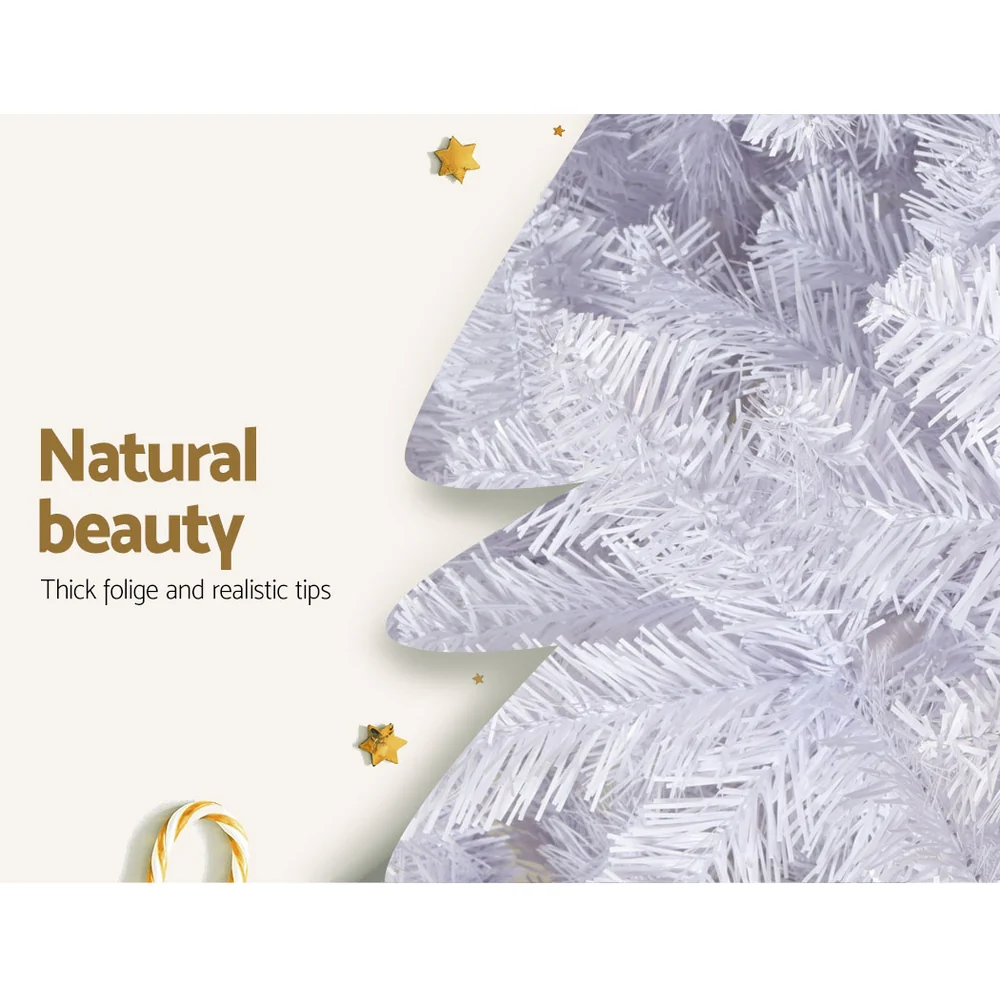 7FT / 2.1M White Christmas Tree – 1000 Tips - Image 5