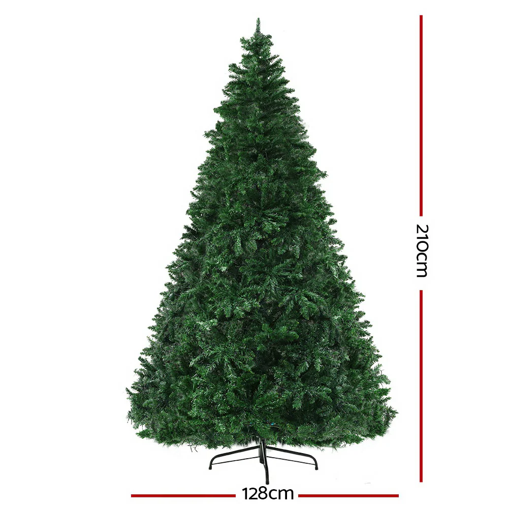 7FT / 2.1M Christmas Tree – 1000 Tips – Pre-lit 1134 Multi-Colour LED Lights (8 Modes) - Image 3