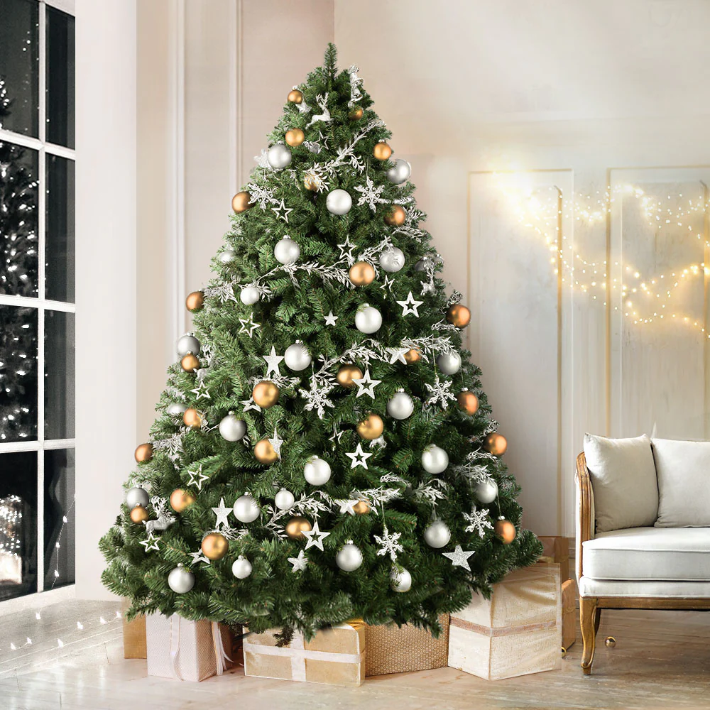 7FT / 2.1M Green Christmas Tree – 1250 Tips – Traditional Full Design
