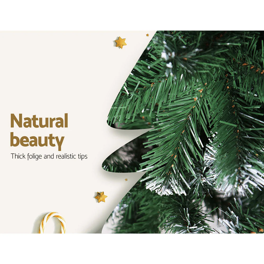 7FT / 2.1M Snow Tipped Christmas Tree – 1000 Tips – Classic Standard Design - Image 6